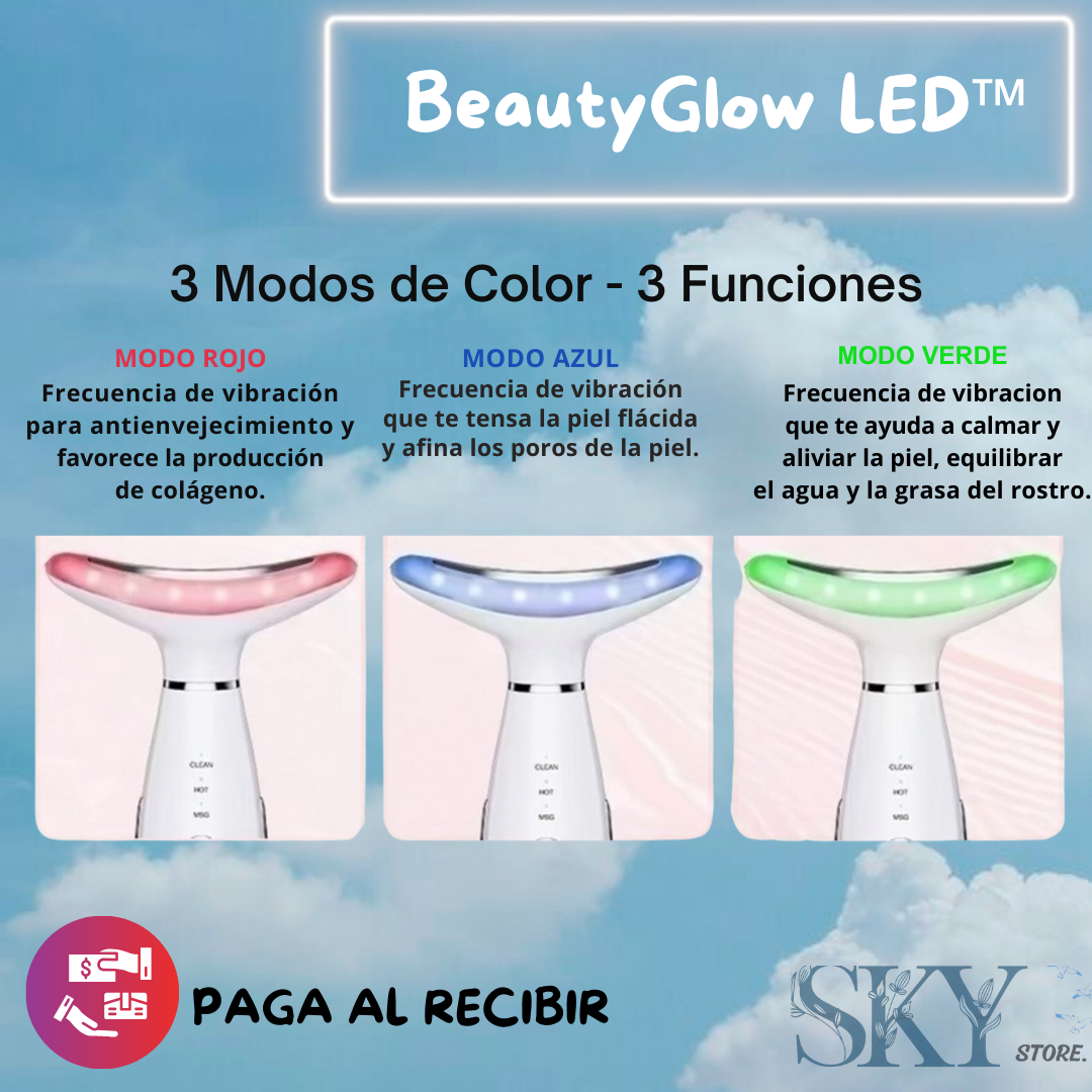 BeautyGlow LED™ Masajeador Facial